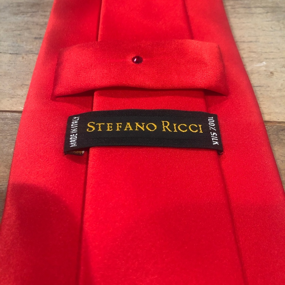 Red Stefano Ricci Power Tie